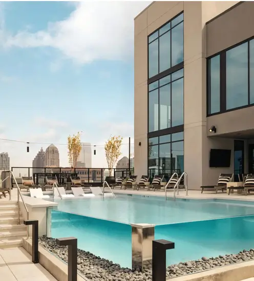 The Rive Spring Street swimming pool