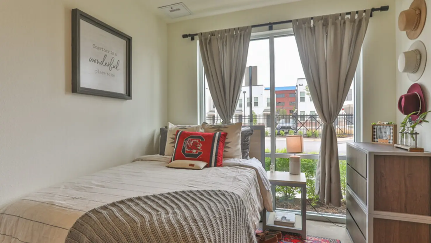 furnished bedroom