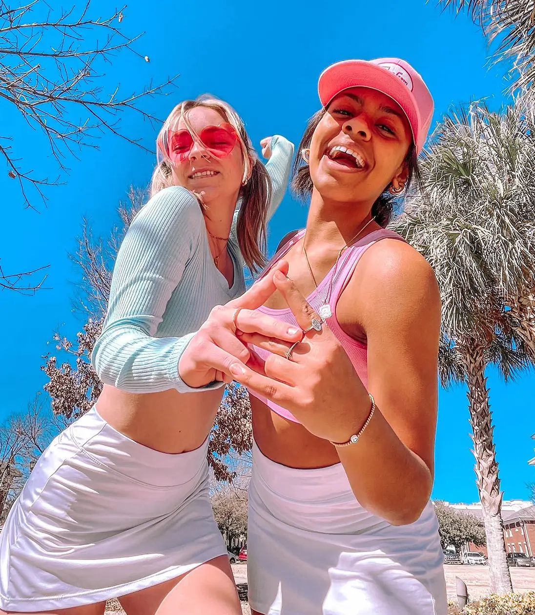 two young women