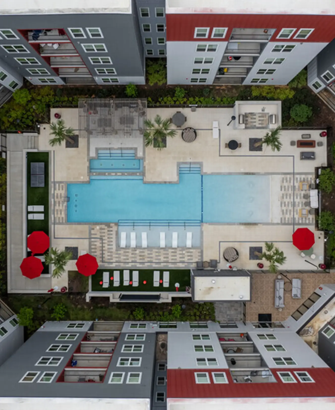 resort style pool
